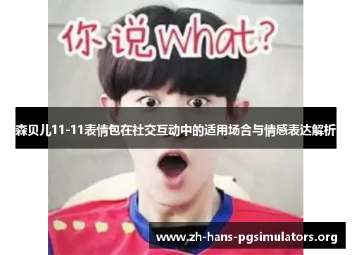 森贝儿11-11表情包在社交互动中的适用场合与情感表达解析