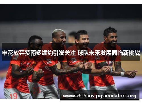 申花放弃费南多续约引发关注 球队未来发展面临新挑战